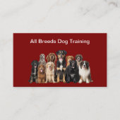 犬ブリーダー 犬のテーマ ビジネスカード (正面)