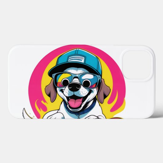 犬プリント愛犬向け最高のの犬用携帯カバーギフト Case-Mate iPhoneケース (裏面 (横))