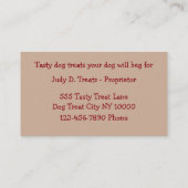 犬ベーカリー名刺 名刺 (裏面)