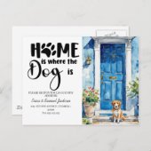 犬ペットが移動!新しいアドレス発表 案内ポストカード (正面/裏面)