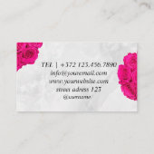 犬ペットのロゴ獣医クリニックのペットグルーミング 名刺 (裏面)