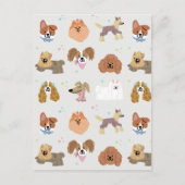 犬ペットキッズステーショナリーカード ポストカード (正面)