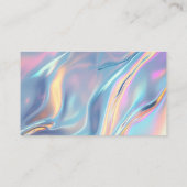 犬ペットグルーミングサービスホログラフィック 名刺 (裏面)