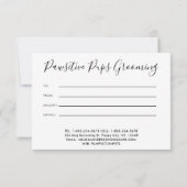 犬ペットケア犬トレーナートリマーギフト証明書 (裏面)