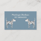 犬ペットサービスQRコード名刺 名刺 (正面)