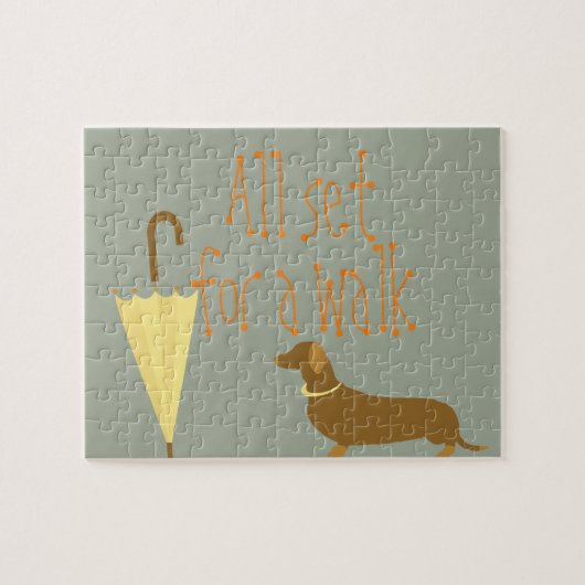 犬ペット傘 ジグソーパズル (横)