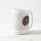 犬ペット記念写真ポープリントサンド コーヒーマグカップ (正面右)