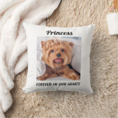 犬ペット記念永久の思い出ハート クッション (ブランケット)