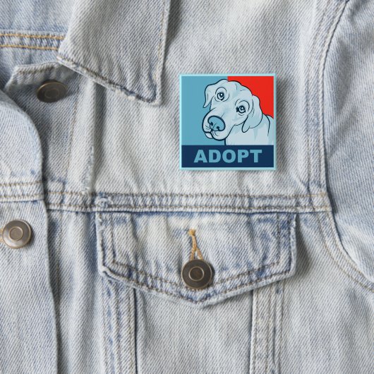 犬ボタンを採用して下さい 缶バッジ (インサイチュ)