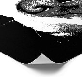 犬ポップ・アートの絵のポスター ポスター (角)