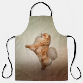 犬ポメラニア犬スピッツ エプロン (正面)