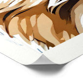 犬ポメラニア犬ポップ・アートのアートポスター ポスター (角)