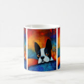 犬ポートレートアートコーヒーマグ コーヒーマグカップ (中央)