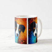 犬ポートレートアートコーヒーマグ コーヒーマグカップ (正面右)