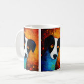 犬ポートレートアートコーヒーマグ コーヒーマグカップ (正面左)