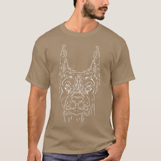 犬ポートレート誇りを持った犬のオーナーギフト Tシャツ