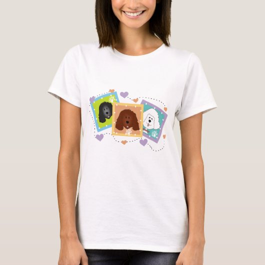 犬ポートレートTシャツとギフト Tシャツ (正面)