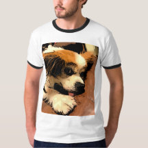 犬ポートレートTシャツ
