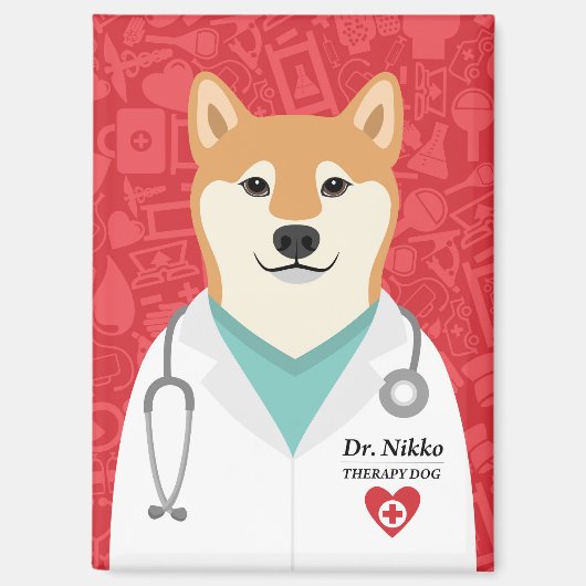 犬マグネット マグネット (正面)