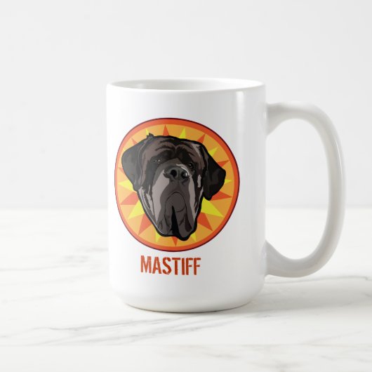 犬マスティフ コーヒーマグカップ (右)