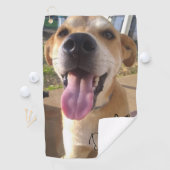 犬ママカスタムペット写真 ゴルフタオル (インサイチュ)