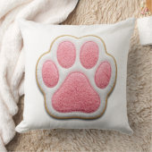 犬ママスローピロー | 刺繍ハート肉球 クッション (ブランケット)