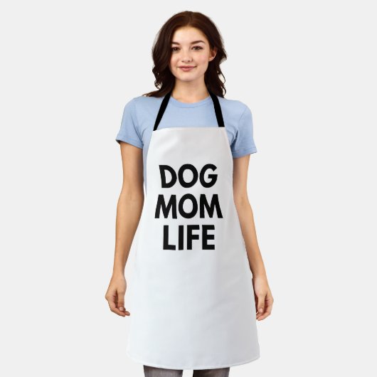 犬ママライフ エプロン (着用した状態)