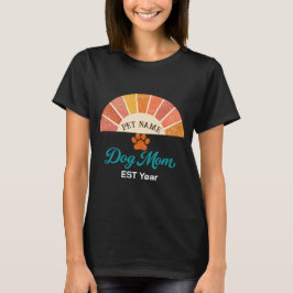 ★ 犬ママ専用Tシャツ ★ペット名前プリント シャツ ネコ