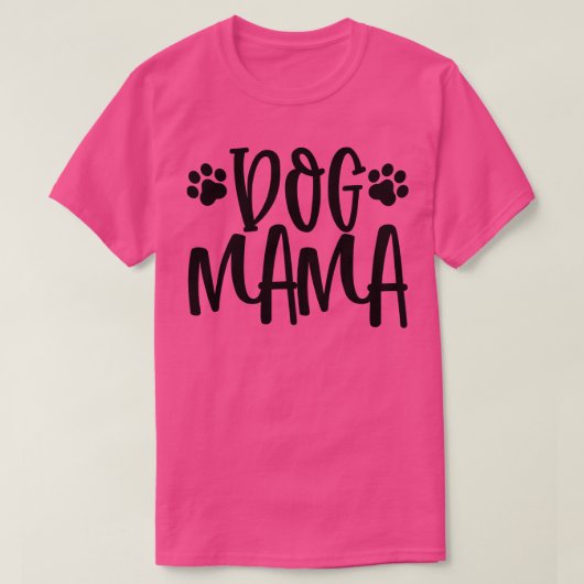 犬ママ犬の恋人ギフト Tシャツ (デザイン正面)