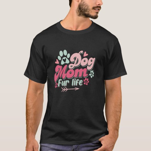 犬ママ生涯愛犬 Tシャツ (正面)