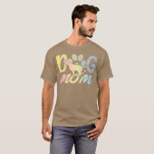 犬ママ イヌ好きのための面白い ヴィンテージ Tシャツ (正面フル)