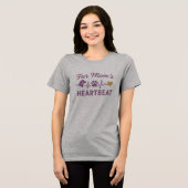 犬ママ - 愛犬の鼓動 トライブレンドＴシャツ (正面全面)
