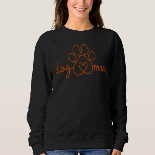 犬ママ 犬の足 スウェットシャツ (正面)