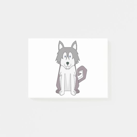 犬マンガ驚くべきシベリアのハスキー ポストイット (正面)