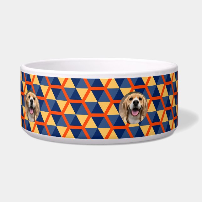 犬ミニマルパーソナライズされた母犬 ボウル (右)