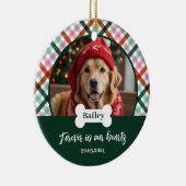 犬メモリアルフォトオーナメント セラミックオーナメント (右)