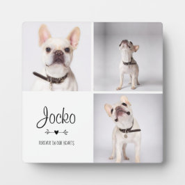 犬メモリアル ペットロス 思い出の写真コラージュ フォトプラーク