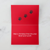 犬メリーのドグマスクリスマスカード カード (内部)