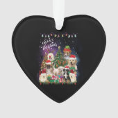 犬メリークリスマスライト オーナメント (正面)