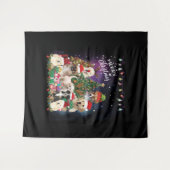 犬メリークリスマスライト タペストリー (正面(横))