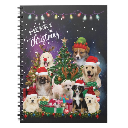 犬メリークリスマスライト ノートブック (正面)