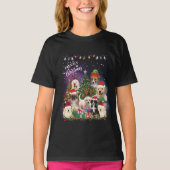 犬メリークリスマスライト Tシャツ (正面)