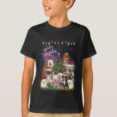 犬メリークリスマスライト Tシャツ (正面)