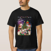 犬メリークリスマスライト Tシャツ (正面)