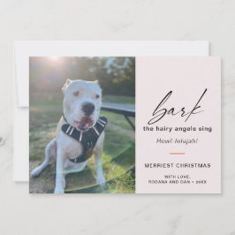 犬モダンが写真を歌って毛むくじゃらのアングルを吠える シーズンカード