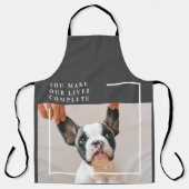 犬モダンの写真 |犬の引用文 エプロン (正面)