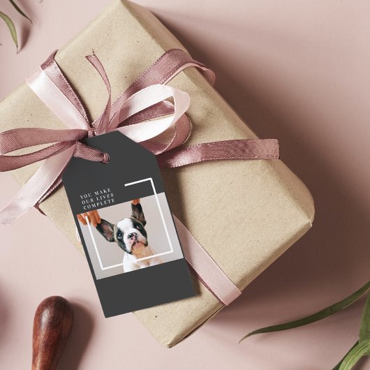 犬モダンの写真 |犬の引用文 ギフトタグ