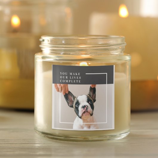 犬モダンの写真 |犬の引用文 スクエアシール