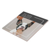 犬モダンの写真 |犬の引用文 タイル (側面)