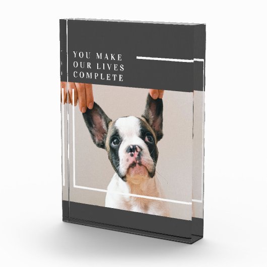 犬モダンの写真 |犬の引用文 フォトブロック (右)